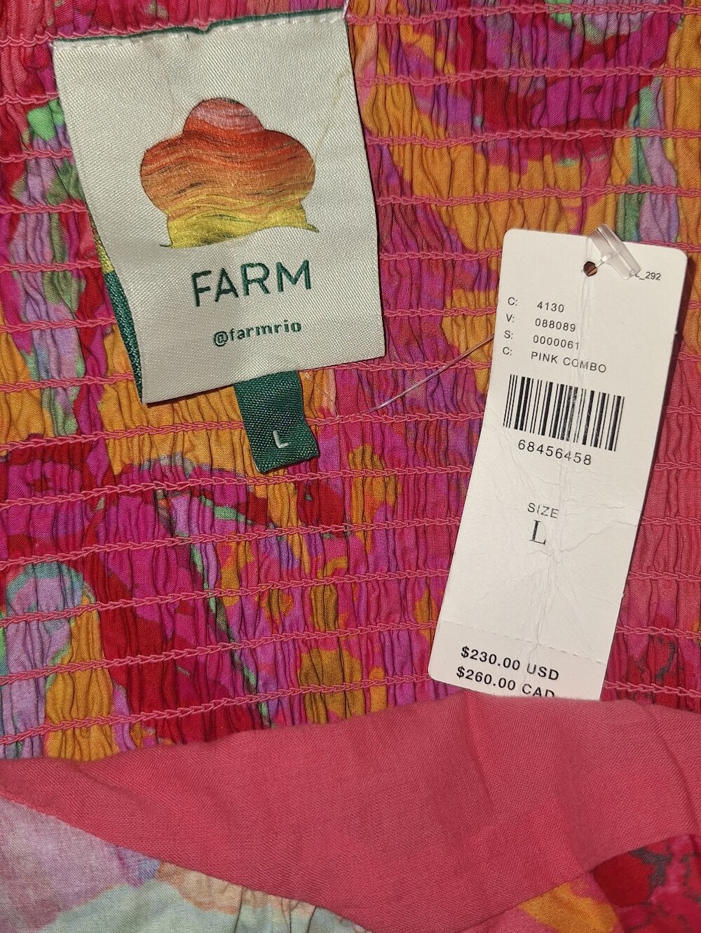 Farm Rio Puff Sleeve Midi Dress - Picture 7 of 9